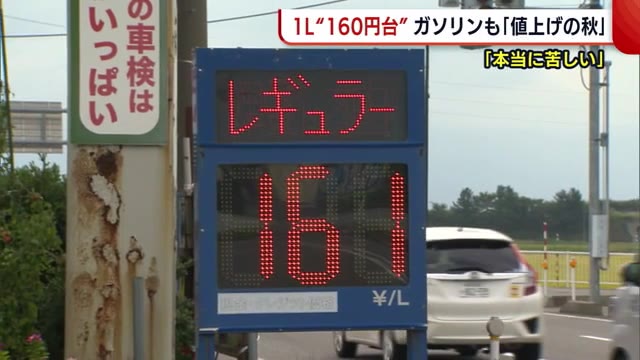 だいぶ高い ガソリン １６０円台 に消費者もスタンドも悲鳴 値上げの秋ここにも 新潟 県内ニュース Nst新潟総合テレビ