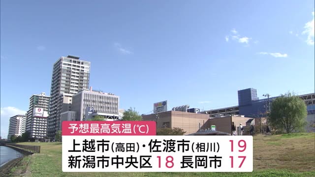 朝は冷え込むも 高気圧に覆われ平年並みの気温に 新潟 県内ニュース Nst新潟総合テレビ