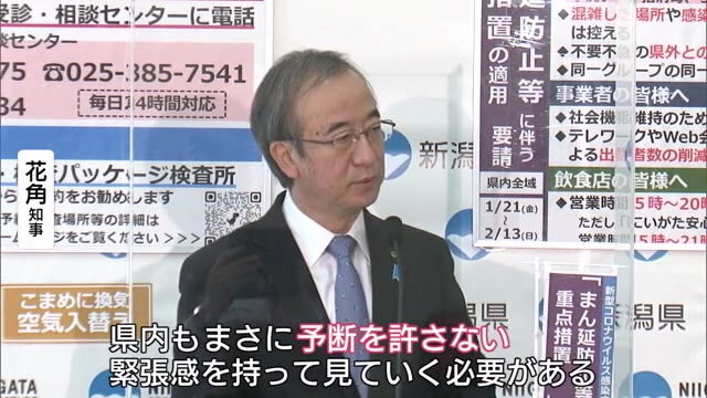 新型コロナ 新潟県 過去最多７００人程度の見通し 知事 まだ予断を許さない状況 県内ニュース Nst新潟総合テレビ