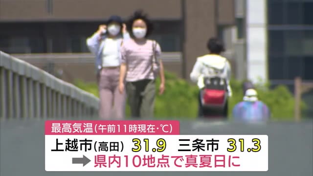 すでに１０地点が真夏日に 気温上昇の新潟県 熱中症に警戒を呼びかけ 県内ニュース Nst新潟総合テレビ